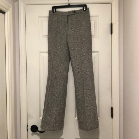 Grey and White Tweed Pants - Picture 1 of 3